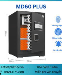 Két Sắt An Toàn Phát Lộc, MD60 Plus Khóa Vân Tay, Mật Mã, 2 Khóa Cơ