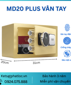 Két Sắt An Toàn Phát Lộc,E20 Plus Khóa Cơ, Vân Tay