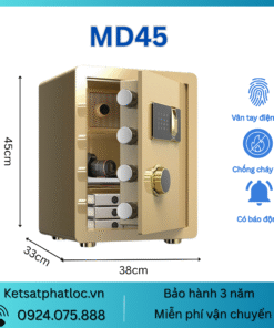 Két Sắt An Toàn Phát Lộc, MD45 Khóa Vân Tay, Mật Mã, Khóa Cơ